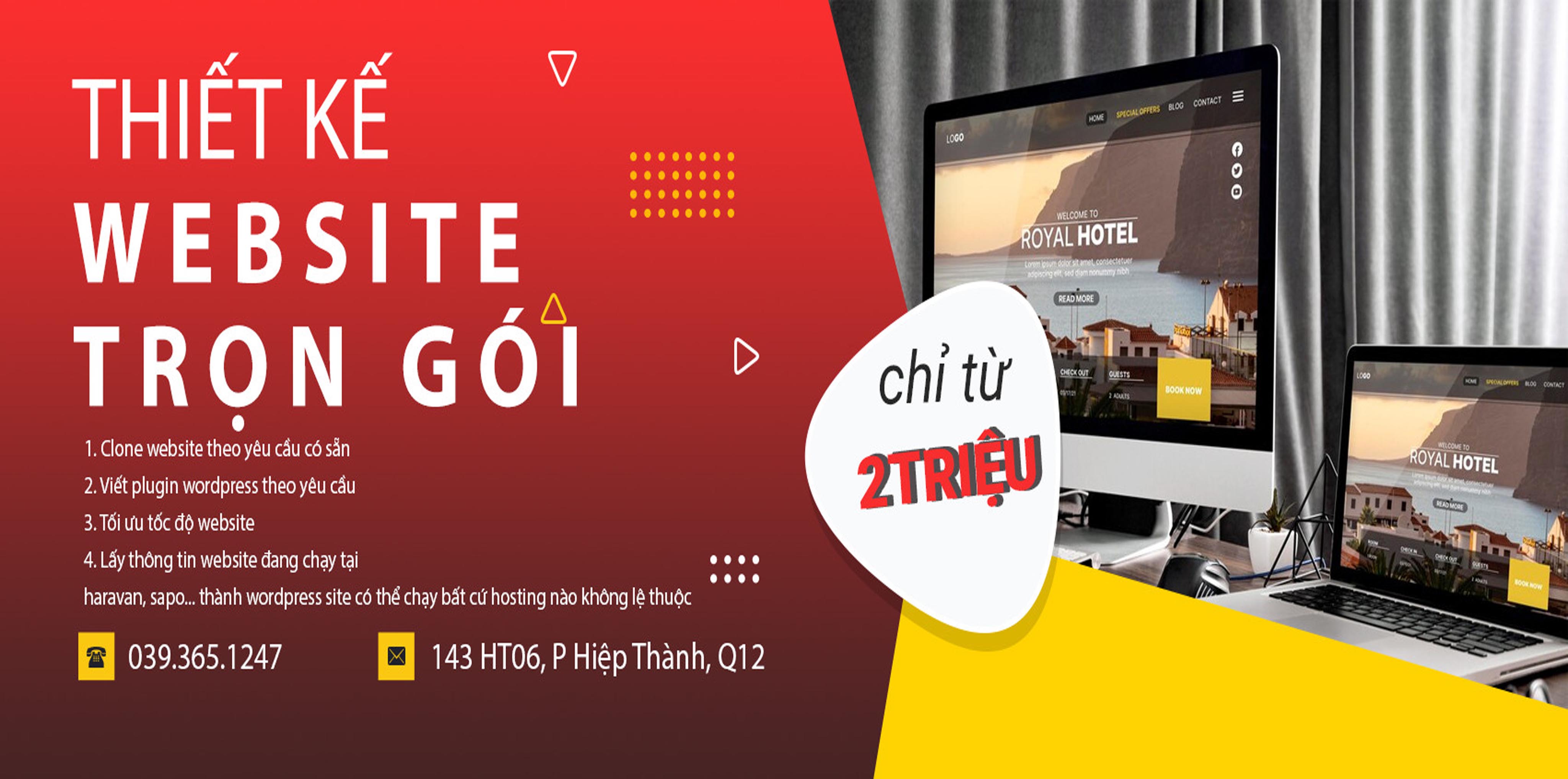 Nhận thiết kế website clone website giá rẻ, bảo hành trọn đời