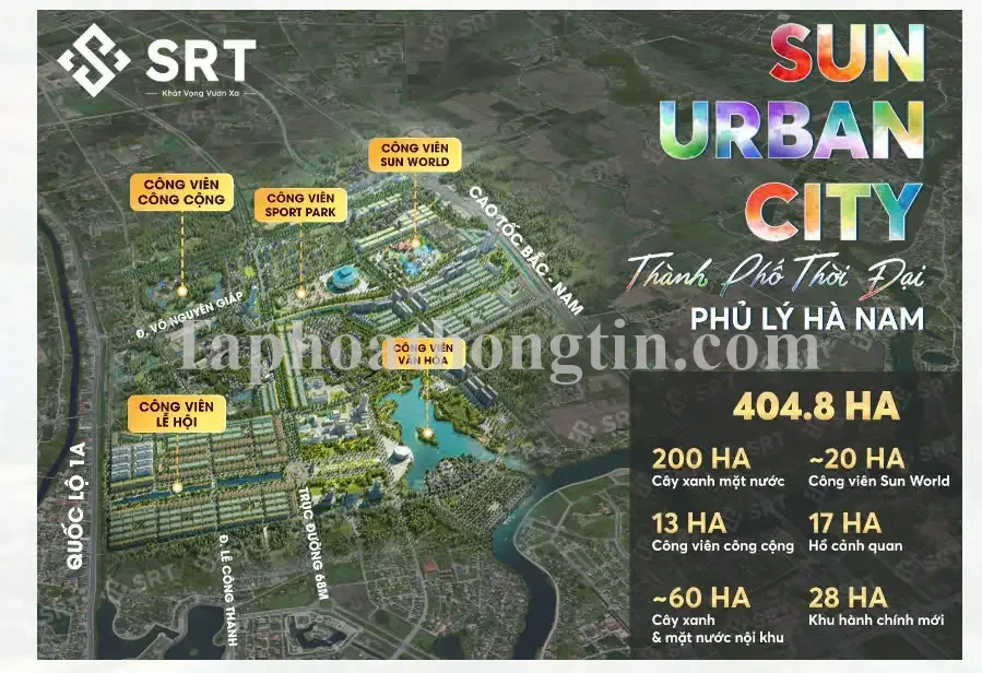 SUN URBAN CITY HÀ NAM,SỐNG CUỘC ĐỜI RỰC RỠ TẠI THÀNH PHỐ THỜI ĐẠI