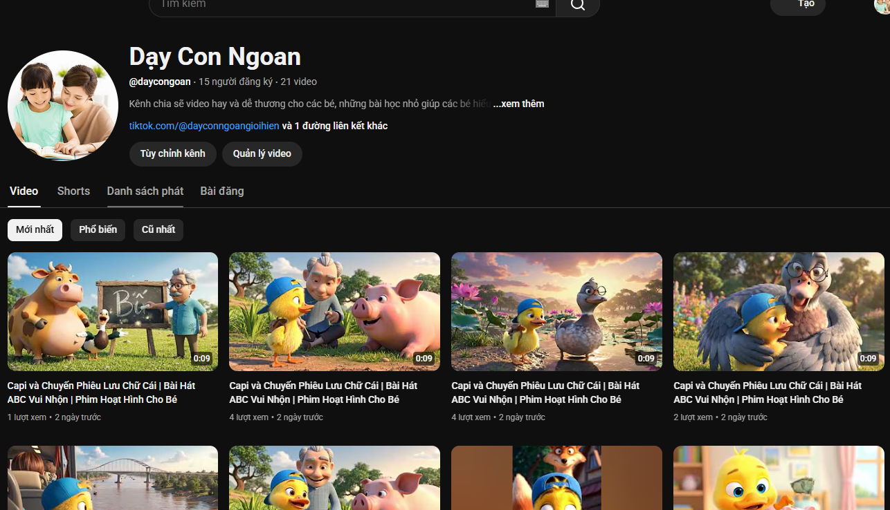 Giới thiệu Kênh Youtube Thiếu Nhi Giáo Dục Cho Bé 2025 Hay Nhất - ảnh minh họa 1
